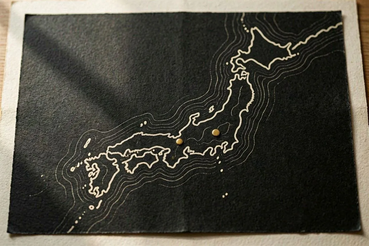 Map of Japan showing Swallow Base locations